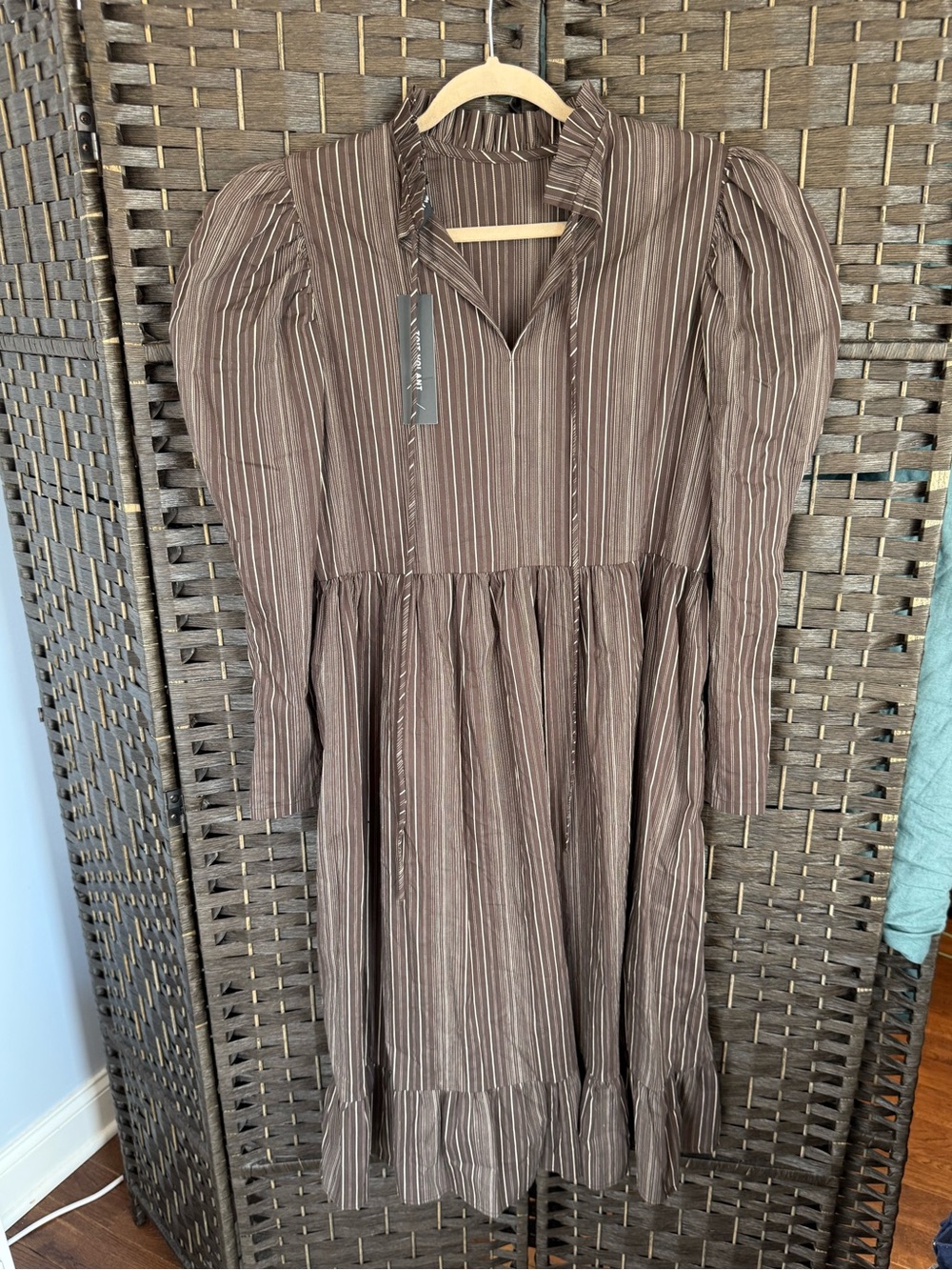 *NEW*Sz M*Toit Volant* striped babydoll dress